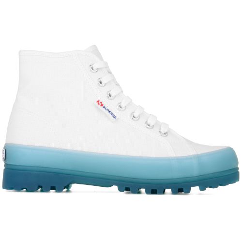 ALPINA JELLYGUM COTU - Ankle Boots - Laced - Unisex - WHITE-BLUE LT CRYSTAL - SUPERGA IT - Modalova