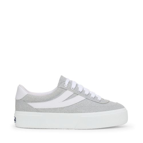 Platform Jersey Lame Blocks Leggera - Scarpe - Sneakers - Bianco - Donna - 36 - Superga - Modalova