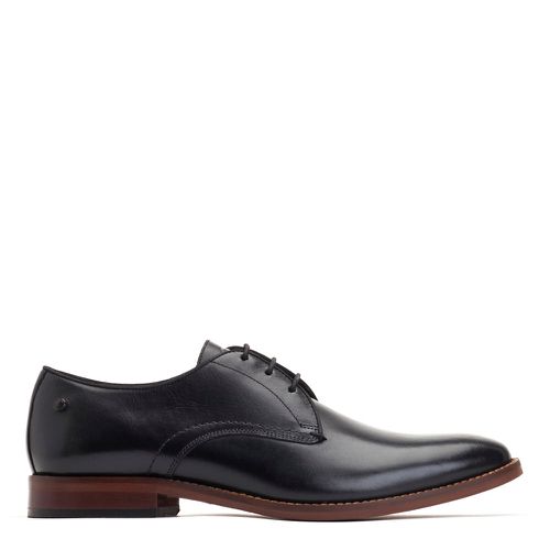 ™ Mens Bronte Waxy Leather Derby Shoes UK 12 - Base London - Modalova