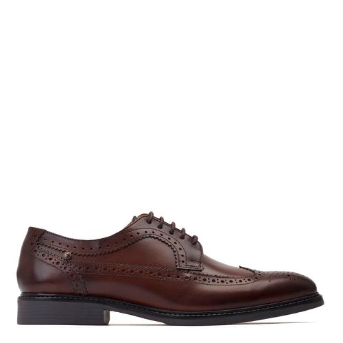 ™ Mens Castello Waxy Leather Brogue Shoes UK 12 - Base London - Modalova