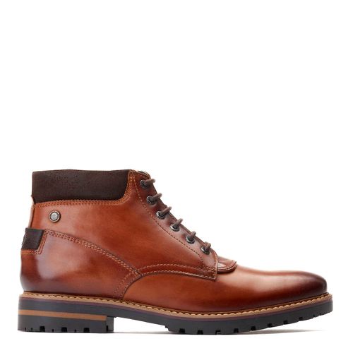 ™ Mens Hawkins Washed Leather Work Boots UK 5 - Base London - Modalova