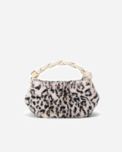 Bou Bag Mini Fur Print ONE SIZE - Leopard - Ganni - Modalova