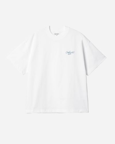 Signature Script T-Shirt S - / Dusty Ice - Carhartt WIP - Modalova