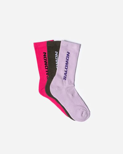 Everyday Crew 3-pack socks /PURPLE/OLIVE - S - Salomon - Modalova