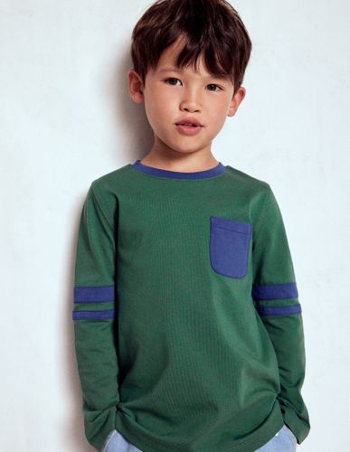 T-shirt colourblock-Pin fumé/bleu tribord - Boden - Modalova