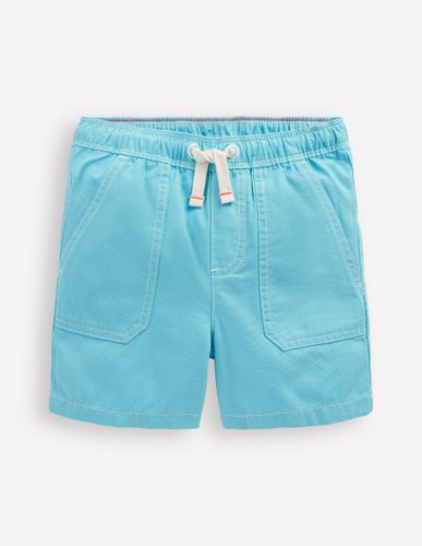 Short en coton à enfiler-Bleu Caraïbes - Boden - Modalova