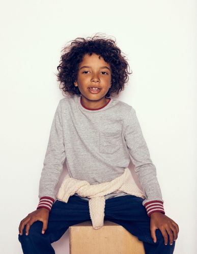 T-shirt semi-épais cosy-Gris chiné - Boden - Modalova