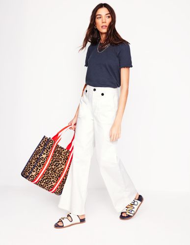 T-shirt Ali zigzag-Bleu Marine, Petits Pois - Boden - Modalova