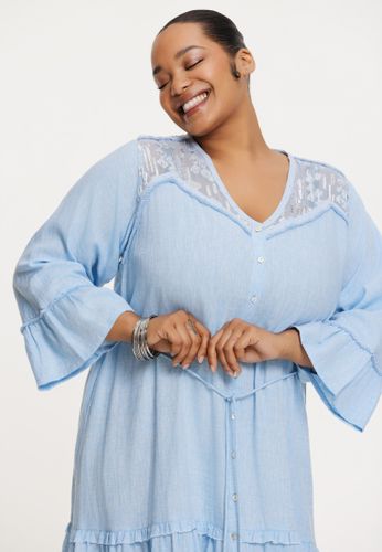 Kleid mit Glitzer CHAMBRAY - Yoek - Modalova