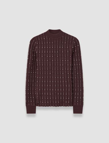 Fragmented Stripes Mock Neck Top - L - Joseph - Modalova