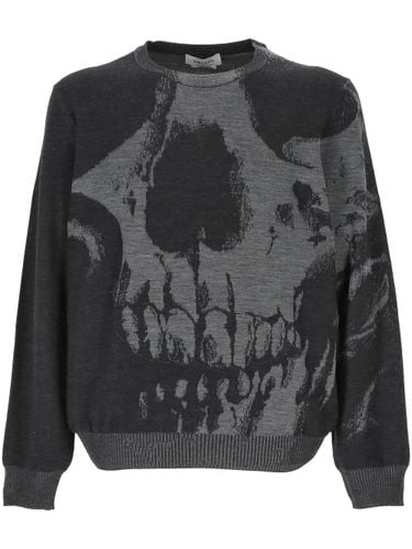 Kohlegrauer Rundhalsausschnitt-Pullover - Alexander McQueen - Modalova