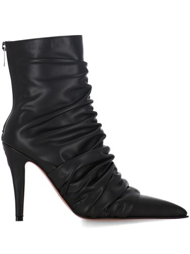 Birdee Schwarze Rüsch-Stiletto-Stiefel - Alexander McQueen - Modalova