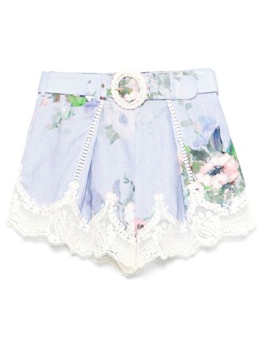 Periwinkle Blaue Gürtelshorts - Zimmermann - Modalova