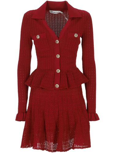 Burgunderrotes Midikleid - Self-portrait - Modalova