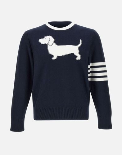 Hector umgekehrter Jersey-Pullover in Marineblau - Thom Browne - Modalova