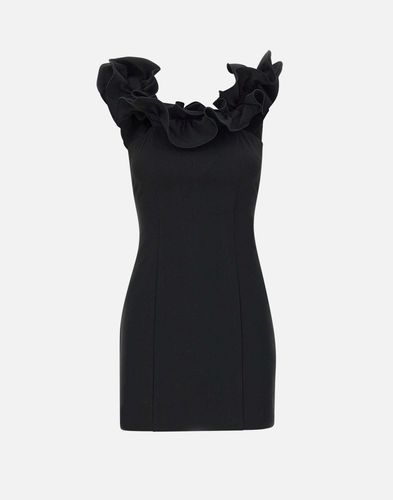 Schwarzes Mini-Rüschenkleid mit schmaler Passform - ROTATE BIRGER CHRISTENSEN - Modalova