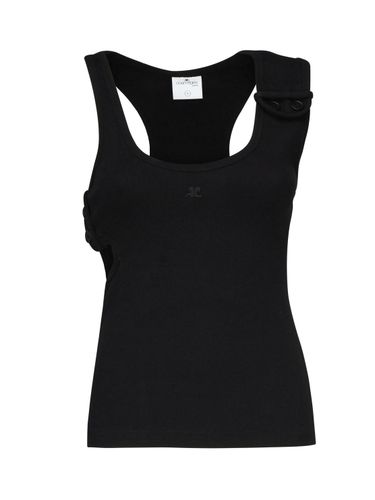 Schwarz geripptes Tanktop aus den Neunzigern - Courreges - Modalova
