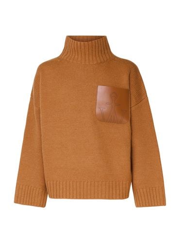 Woll-Polo-Hals-Pullover Tabak - JW ANDERSON - Modalova