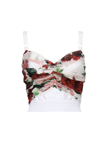 Rosa Chiffon-Bustier-Top - Dolce & Gabbana - Modalova