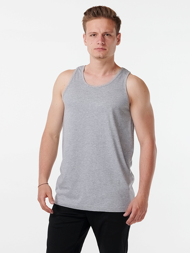 Basic Tanktop - Grau - Mann - TeeShoppen - Modalova