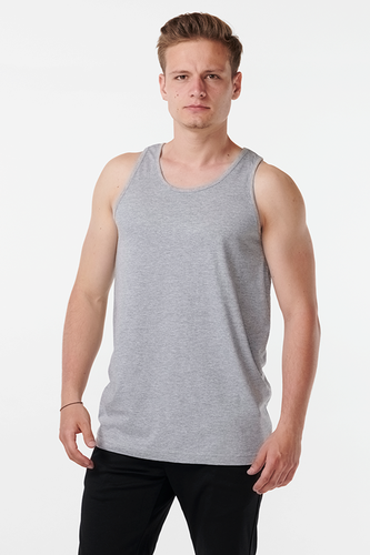 Basic Tanktop - Grau - Mann - TeeShoppen - Modalova