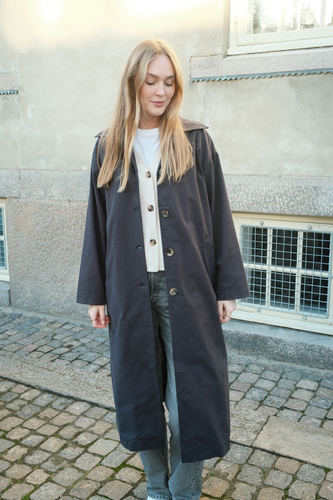 Carla Trenchcoat - Navy - May - May - Modalova