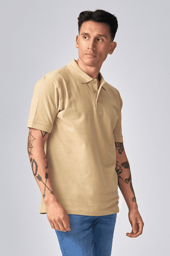 Basic Poloshirt - Khaki - Mann - TeeShoppen - Modalova