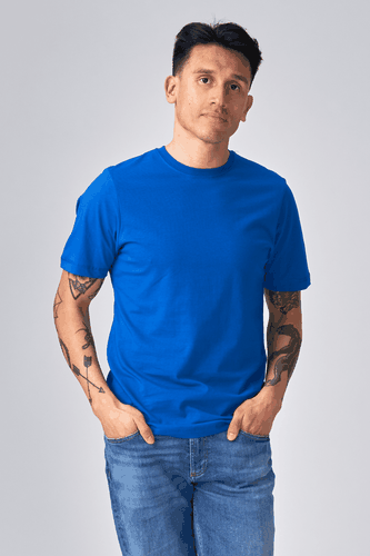 Basis T-shirt - Blau - Mann - TeeShoppen - Modalova