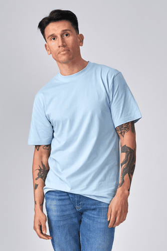 Oversized T -Shirt - hellblau - Mann - TeeShoppen - Modalova