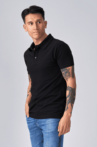 Muscle Poloshirt - schwarz - Mann - TeeShoppen - Modalova