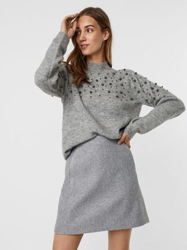 Emilia High Neck -Pullover - hellgrau - Vero Moda - Modalova