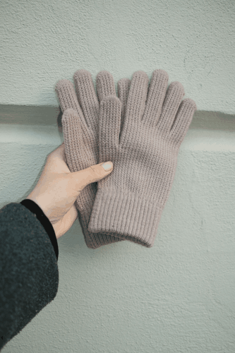 Strickhandschuhe - Kaffee - Mann - TeeShoppen - Modalova