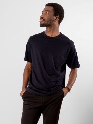 Oversized T -Shirt - Dark Navy - Male - TeeShoppen - Modalova