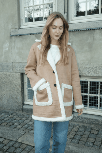 Shearling Mantel - TeeShoppen - Modalova