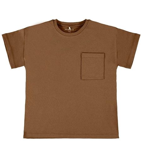 T -Shirt mit Tasche - Kaffee - Name It - Modalova