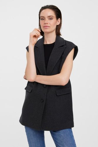 Edna Weste Dunkelgraue Melange - Size S - Damen Weste - Vero Moda - Modalova