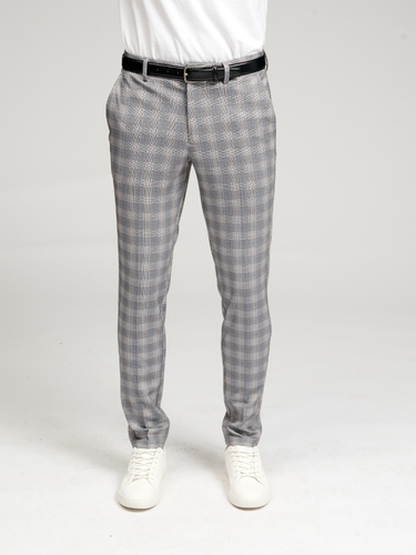 The Original Performance Pants - Lightgrey kariert - Male - TeeShoppen - Modalova