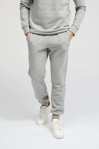 Basic Jogginghose - hellgraue Melange - Mann - TeeShoppen - Modalova