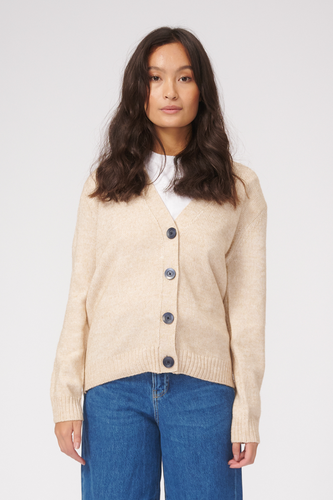 Strickjacke - Beige - Female - TeeShoppen - Modalova