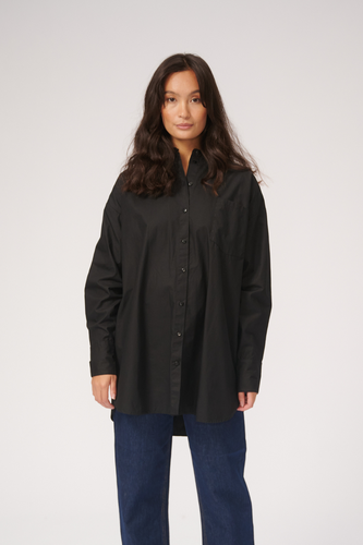 Oversized Hemd - schwarz - Damen - TeeShoppen - Modalova