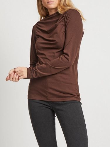 Crunch Long Sleeved Top - Demitasse - VILA - Modalova