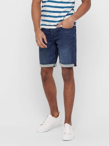 Denim Shorts - Blauer Denim - Mann - Only & Sons - Modalova