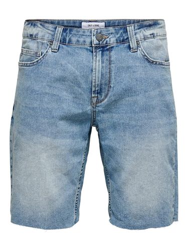 Denim Shorts - Hellblau - Mann - Only & Sons - Modalova