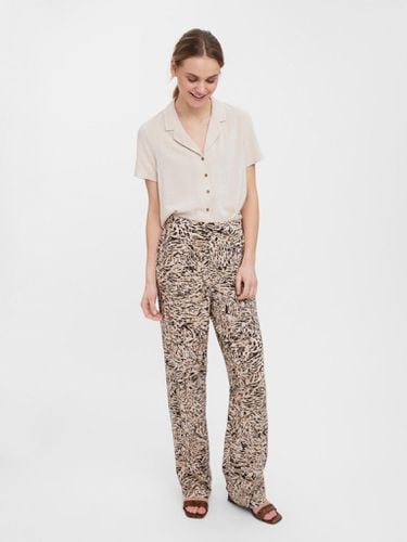 Einfach breit Pants - Weißer Pfeffer - Vero Moda - Modalova