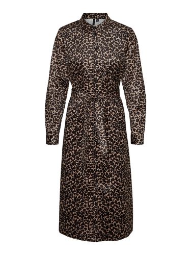 Ida -Kalb -Shirt -Kleid - Leo Silver Mink - Vero Moda - Modalova