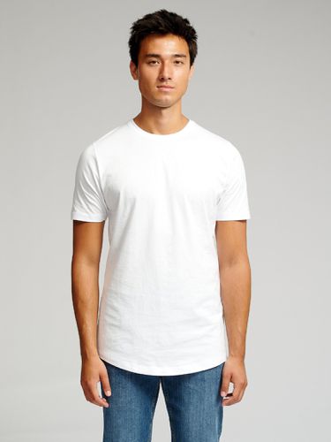 Langes T -Shirt - Weiß - TeeShoppen - Modalova