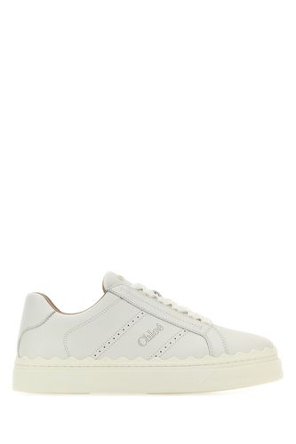 CHLOE White leather Lauren sneakers - CHLOE - Modalova