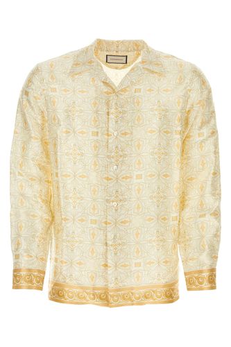 Printed satin Pergamen Matonela shirt - PANTAMOLLE - Modalova