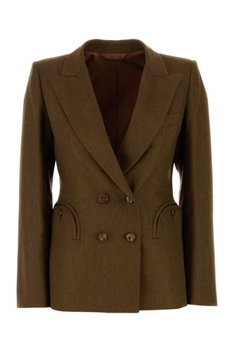 BLAZE Brown linen Renard blazer - BLAZE - Modalova