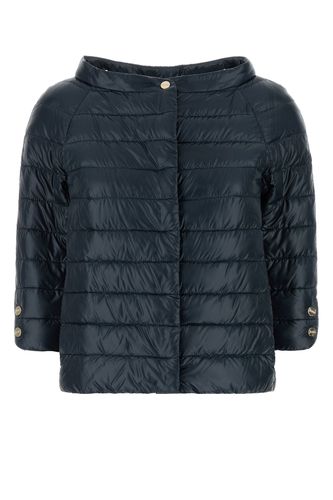 HERNO Navy blue nylon down jacket - HERNO - Modalova